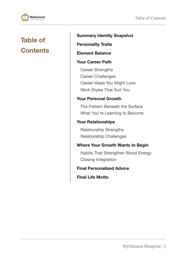 Sample report page 1